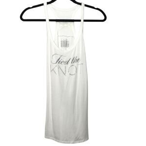 Victorias Secret Small S Tied The Knot Tank Top Bride Bridal Wedding Studded Gem